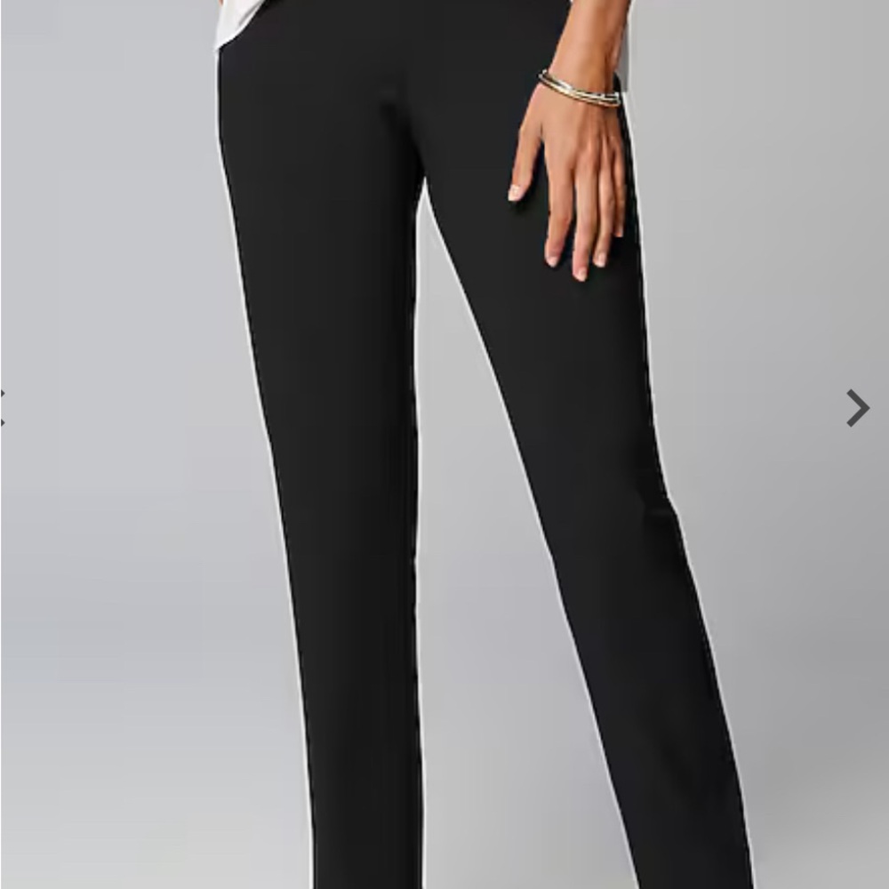 J. Jill Wearever Smooth-Fit Classic Slim-Leg Pants Black M